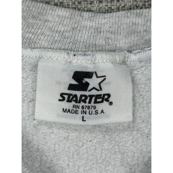 Vintage Emmitt Zone Sweatshirt Mens Large Gray Starter Crewneck NFL Football 90s - Picture 10 of 12